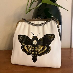 Deathshead Moth Vintage Purse